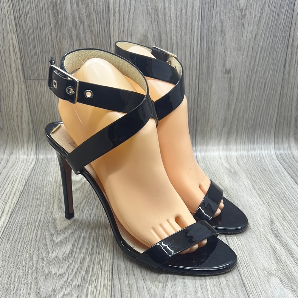 Pedro Garcia Black Patent Leather Heels